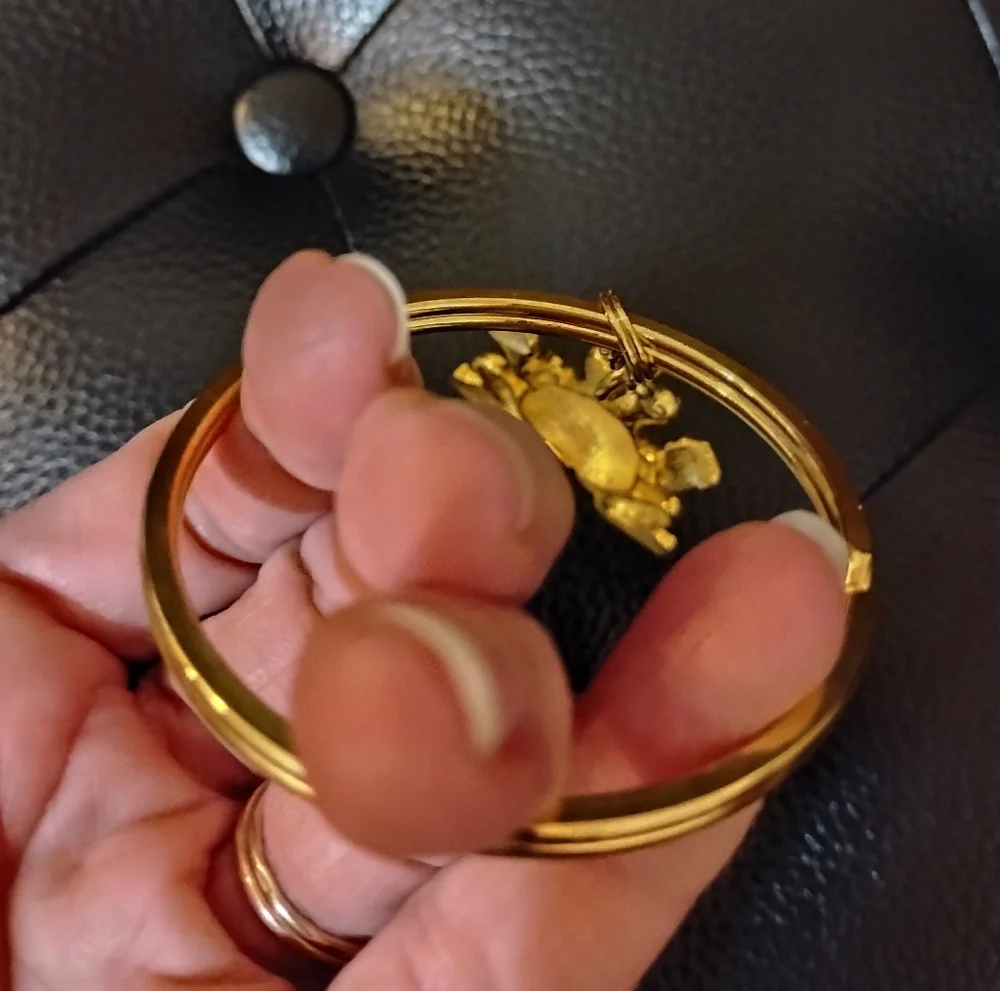 Gold Frog Keychain